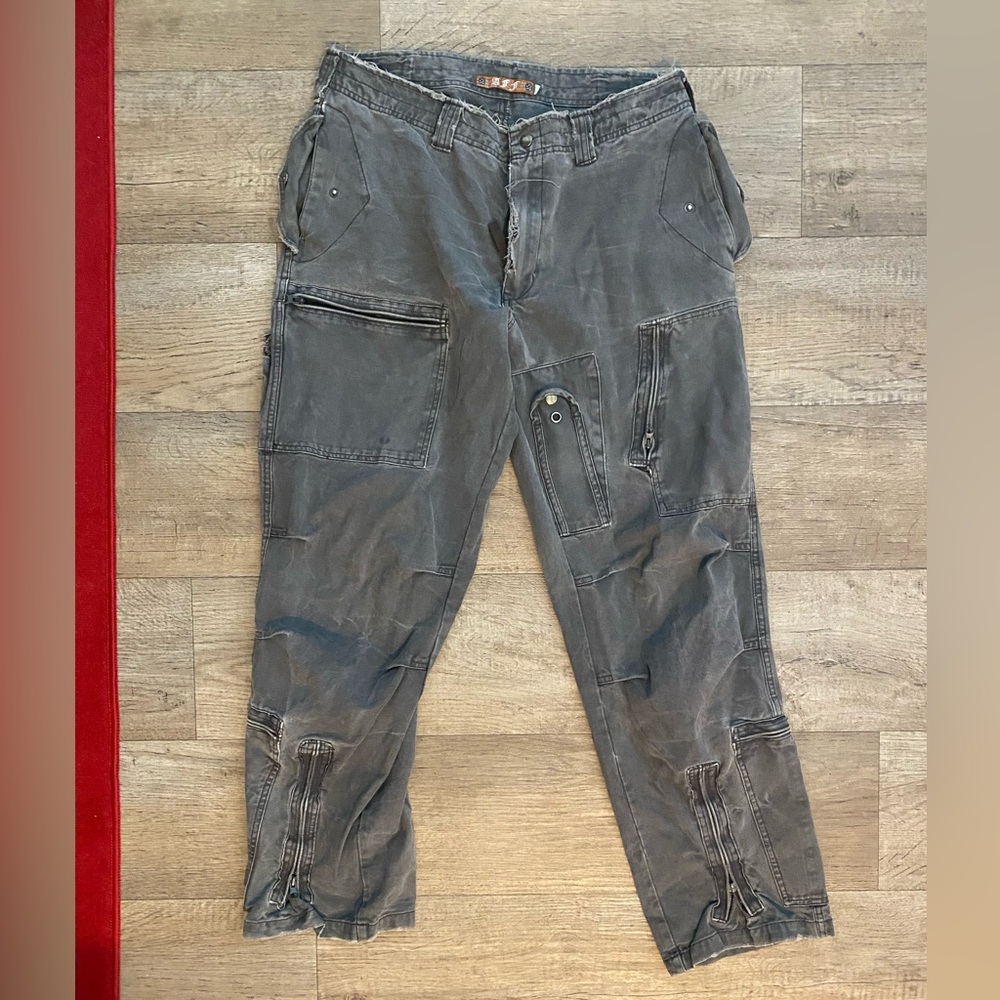grey cargo pants